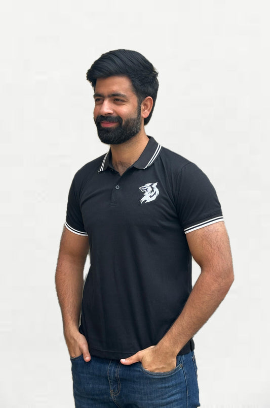 BLACK COLOR  POLO MENS SHIRT